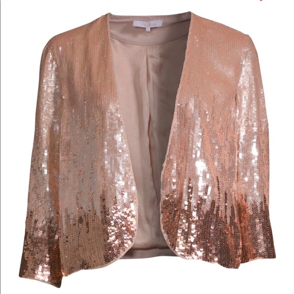 Parker Rose Gold Sequin jacket, Size M - Picture 6 of 17